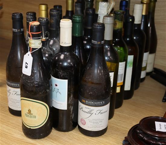Twenty nine various bottles of mixed wines